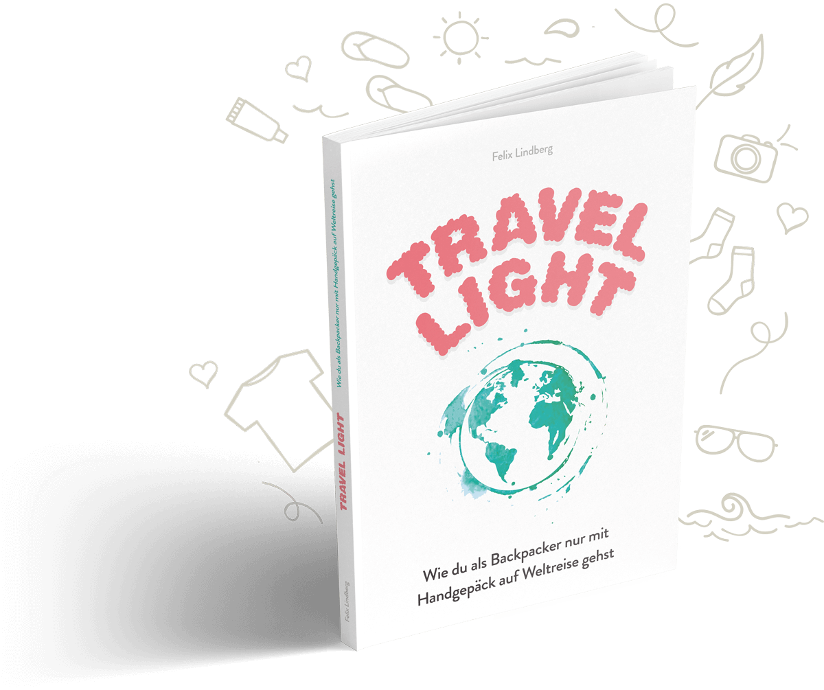 Buchcover: Travel Light - Wie du als Backpacker nur mit Handgepäck auf Weltreise gehst (Felix Lindberg)
